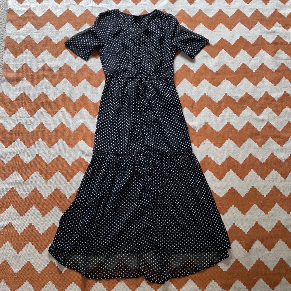 Who What Wear Polka Dot Dress